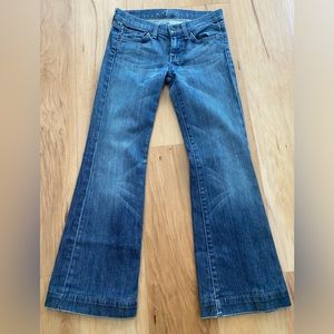 7 FOR ALL MANKIND “DOJO” Flare jeans size 26 GUC *vintage Y2K fashion